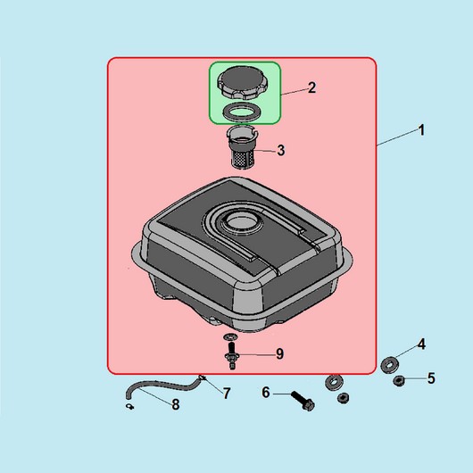 Бак топливный Champion BC9713